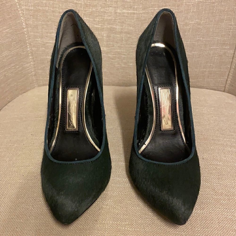 Boutique9  hi heel shoes dark green
